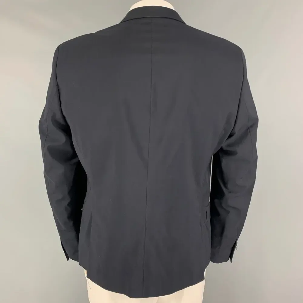 THE KOOPLES Size 44 Navy Wool Notch Lapel Sport Coat